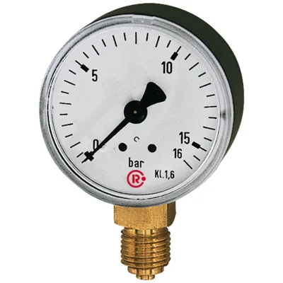 Riegler Standardmanometer, Kunststoffgeh., G 1/8 unten, -1/0,0 bar, Ø