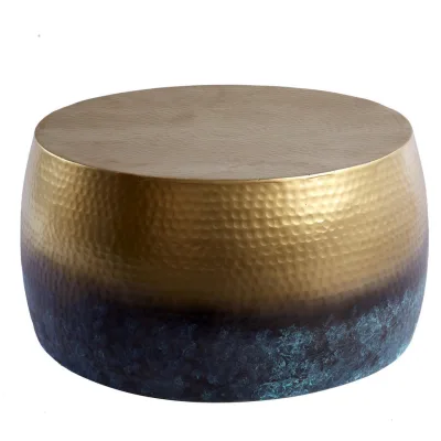riess-ambiente Couchtisch Blau, Gold 60x31x60 cm