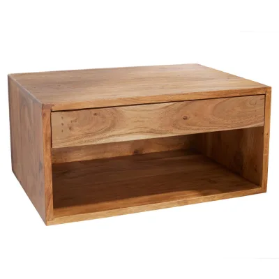 riess-ambiente Nachttisch Braun, Braun 50x25x35 cm
