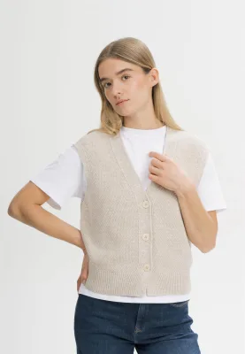 Rippstrick Weste Modell: Bhoja