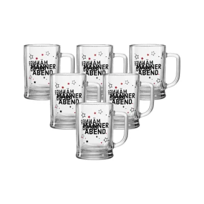 Ritzenhoff & Breker Bierkrug Männer 600 ml 6er Set