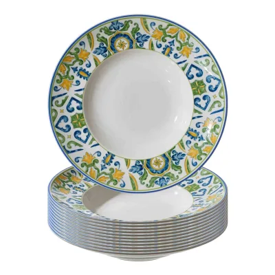 Ritzenhoff & Breker Pastateller Roma Verde ø 30,5 cm 12er Set