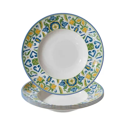 Ritzenhoff & Breker Pastateller Roma Verde ø 30,5 cm 4er Set