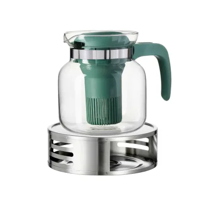 Ritzenhoff & Breker Teekanne mit Stövchen Salvia 1 l 2er Set