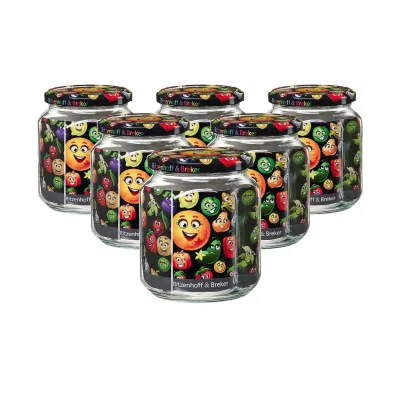 Ritzenhoff & Breker Vorratsgläser Smile 580 ml 6er Set