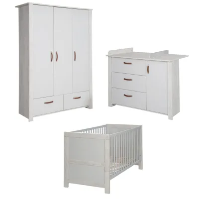 Roba Babyzimmer-Set Grau 135x190x142 cm