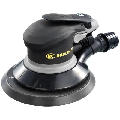 Rodcraft Druckluft-Exzenterschleifer RC7702V6, Schleifteller-Ø 150 mm, Drehzahl 10000 U/min, 2,5 mm Hub, Einhand-Version