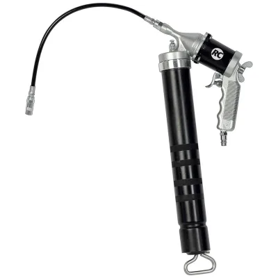 Rodcraft Druckluft-Fettpresse RC8135, für Kartuschen 215 x 50 mm (400 ml), Beutel oder Direktbefüllung über Schmiermitteltank, hubabhängige Fettzufuhr