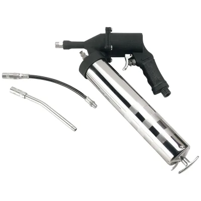 Rodcraft Druckluft-Fettpresse RC8141, für Kartuschen 215 x 50 mm (400 ml), Beutel oder Direktbefüllung über Schmiermitteltank, Durchflussrate: kontinu