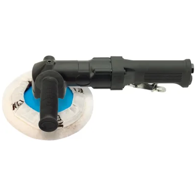 Rodcraft Druckluft-Winkelpolierer RC7130, Ø 180 mm, Drehzahl 2500 U/min, 500 W, Einsatzbereit incl. Teller und Lammwoll-Polierhaube