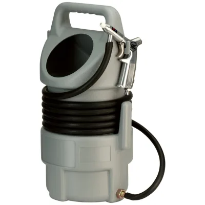 Rodcraft Sandstrahlgerät, tragbarer Strahlgutbehälter (10 l) mit 5 m Strahlgut-Saugschlauch, für Strahlgut von 0,4-0,8mm