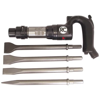 Rodcraft Werkzeug-Set RC5310: Druckluft-Meißelhammer Rodcraft für Stein/ Beton, inkl. 1x Rodcraft RC5305 Meißelhammer, Hex 12 mm, 6 J Schlagkraft, 300