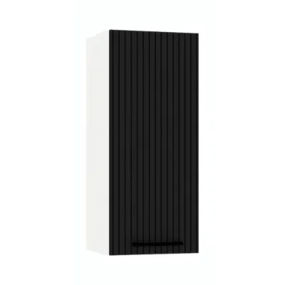 Royal24_Markt Hängeschrank Schwarz 30x72x30 cm