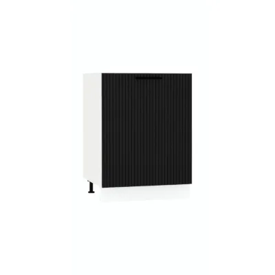 Royal24_Markt Spülenunterschrank Schwarz 60x82x52.4 cm