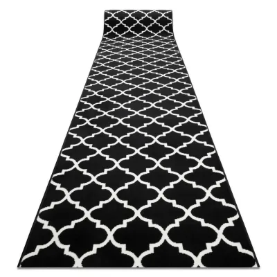 rugsX Läufer Schwarz 80x330 cm