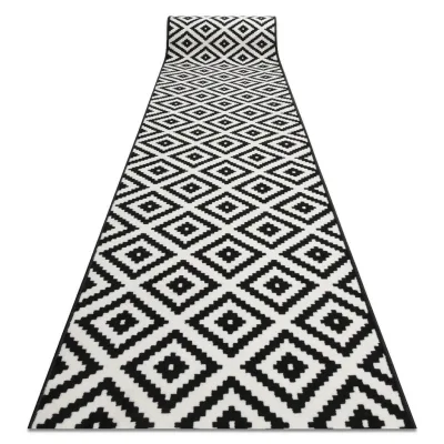 rugsX Läufer Schwarz 90x300 cm