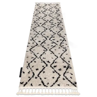 rugsX Teppich Creme 70x300 cm