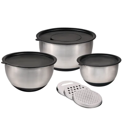 KESPER Rührschüssel, 3 Set, inkl. 3 Reiben