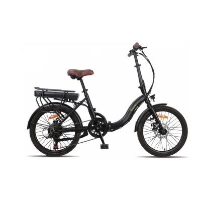 SachsenRAD [Refurbished] E-Folding Bike F2 Farmers Klapprad Elektrofahrrad schwarz
