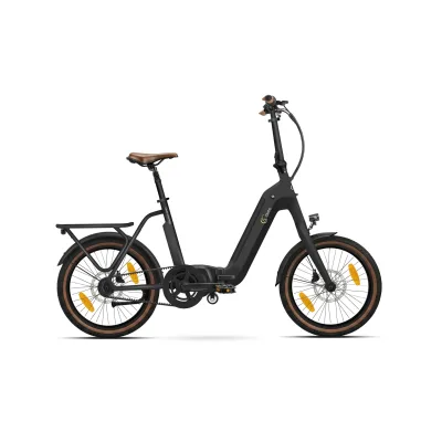 SachsenRAD E-Klapprad Faltrad F3R Centro mit Riemenantrieb und Magnethalterung