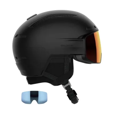Salomon Driver Prime Sigma Plus, Skihelm mit Visir, schwarz