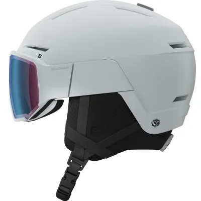 Salomon Osmo Pro Sigma Photo, Skihelm mit Visier, hellblau
