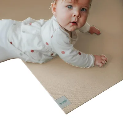 Sanosoft Krabbelmatte Beige 80x100 cm