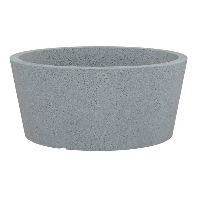 Scheurich Pflanzgefäß 'C-Cone', stony grey, ca. Ø 39 x H 18 cm