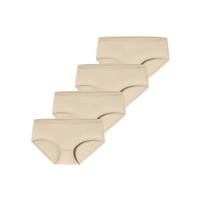 Schiesser Damen Panty Invisible Cotton 4er Pack