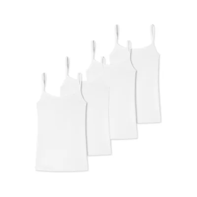 Schiesser Damen Spaghettitop Uncover by Schiesser 4er Pack