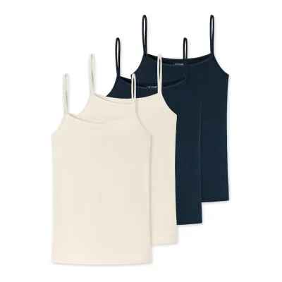 Schiesser Damen Spaghettitop Uncover by Schiesser 4er Pack