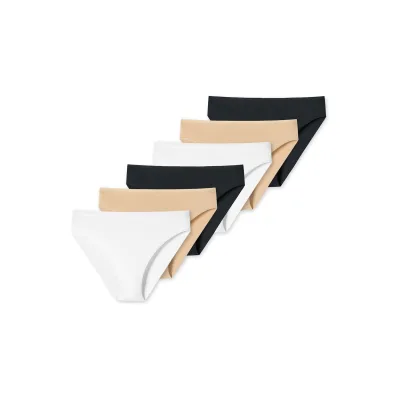 Schiesser Damen Tai-Slip Uncover by Schiesser 6er Pack