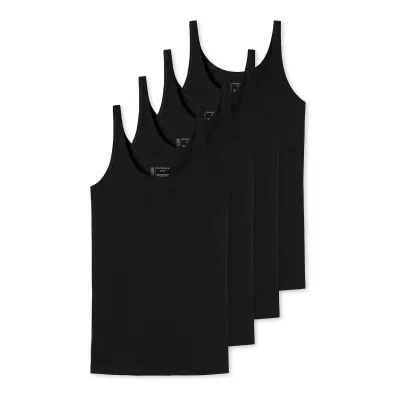 Schiesser Damen Tanktop 95-5 Serie 4er Pack