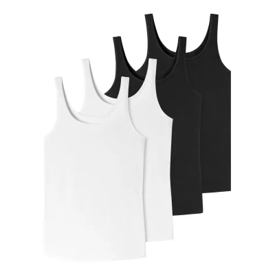 Schiesser Damen Trägertop Uncover 4er Pack