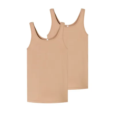 Schiesser Damen Unterhemd Trägertop - Unique Micro 2er Pack