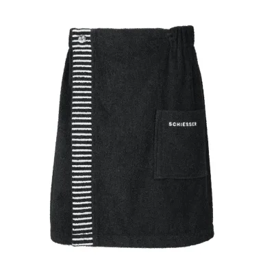 Schiesser Saunakilt Schwarz 55x150 cm