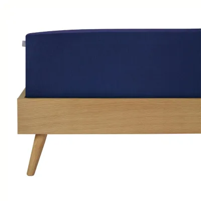 Schiesser Spannbettlaken Dunkelblau 100x200 cm