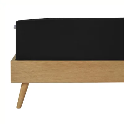 Schiesser Spannbettlaken Schwarz 180x200 cm