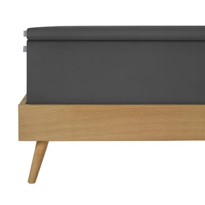 Schiesser Topperspannbettlaken Dunkelgrau 180x200 cm