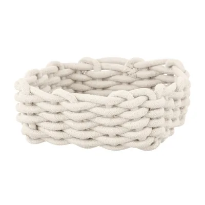 Schöner Wohnen Aufbewahrungskörbchen Melara Creme 21.5x7.5x21.5 cm