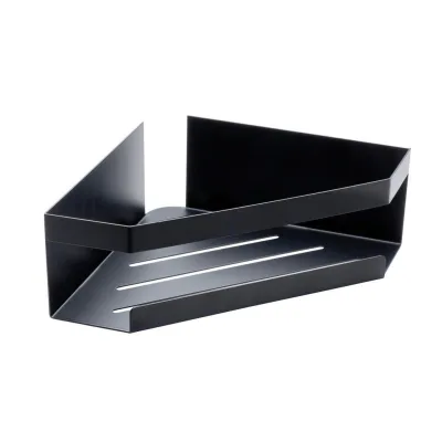 Schöner Wohnen Duschablage Meleto Schwarz 28.5x8x18 cm