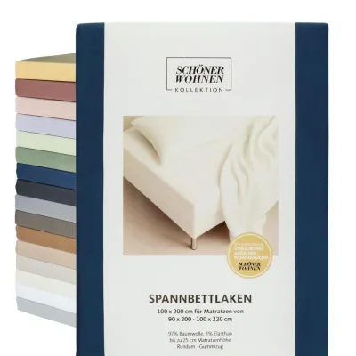 Schöner Wohnen Spannbettlaken Weiß 200x200 cm