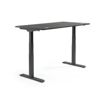 Schreibtisch FLEX MODUL 1.200 x 605-1.255 x 800 mm (B x H x T) schwarz