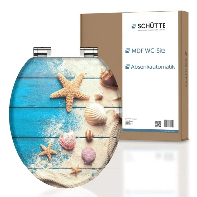 SCHÜTTE MDF WC-Sitz  BEACH AND WOOD, mit Absenkautomatik