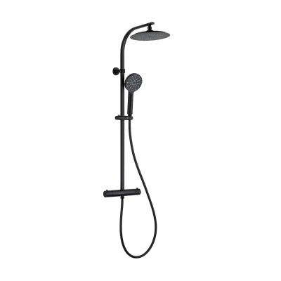 Schütte Überkopf-Brauseset Madura Fresh, schwarz matt