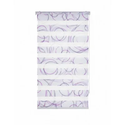 Schwöller Doppelrollo Weiß 90x210 cm