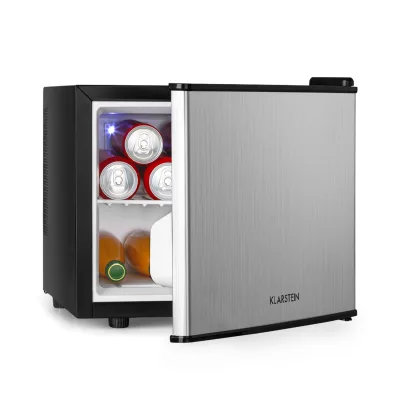 SecretHiding Mini-Kühlschrank 2 Ebenen 17Ltr. 26dB thermoelektrisch Silber