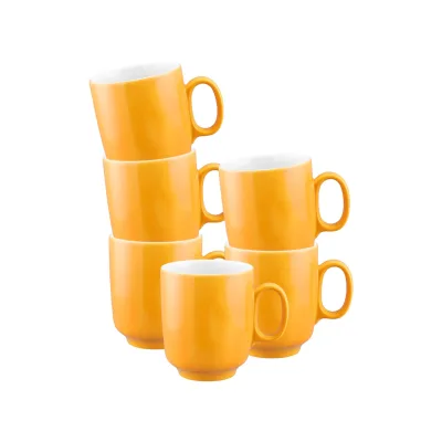 Seltmann Weiden Becher mit Henkel Sento Home Pure Colors 400 ml 6er Set
