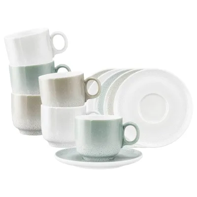 Seltmann Weiden Cappuccinotassen mit Untertassen Sento Home 300 ml 6er Set
