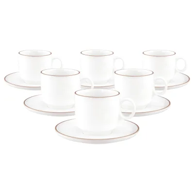 Seltmann Weiden Cappuccinotassen mit Untertassen Sento Home Pure Lines 300 ml 6er Set